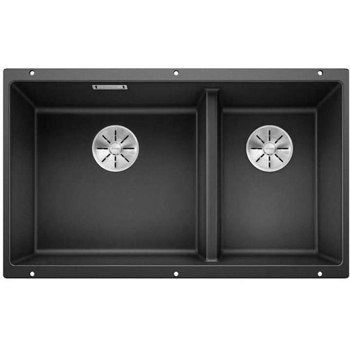 Zlewozmywak Blanco Subline 340/160-U Siligranit PuraDur 55,5x40cm LEWY bez korka automatycznego, antracyt