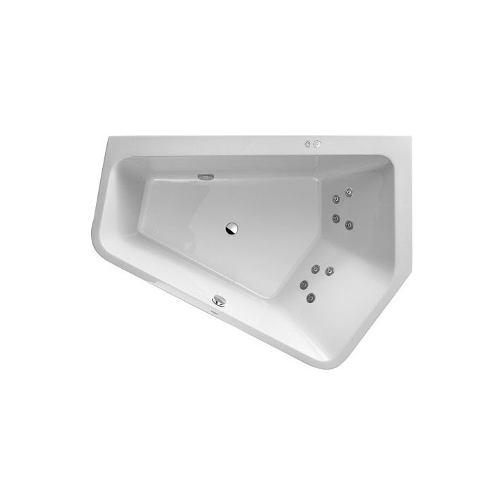 Wanna narożna Duravit Paiova 5, 190x140cm, prawa, akrylowa, bezszwowa obudowa, biały alpin