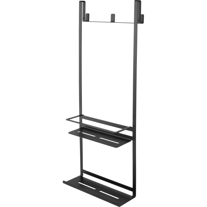 Półka wieszana na kabinę prysznicową Deante Mokko, 76x30cm, nero