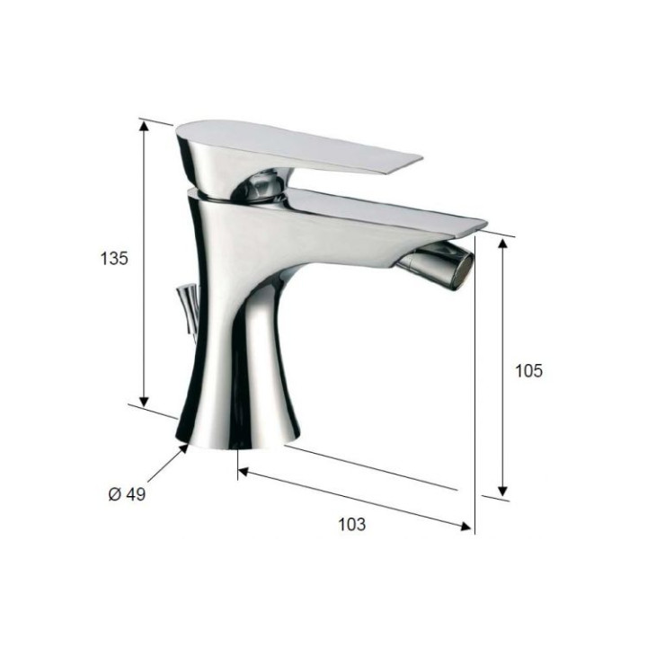 Bateria bidetowa Daniel Diva- sanitbuy.pl