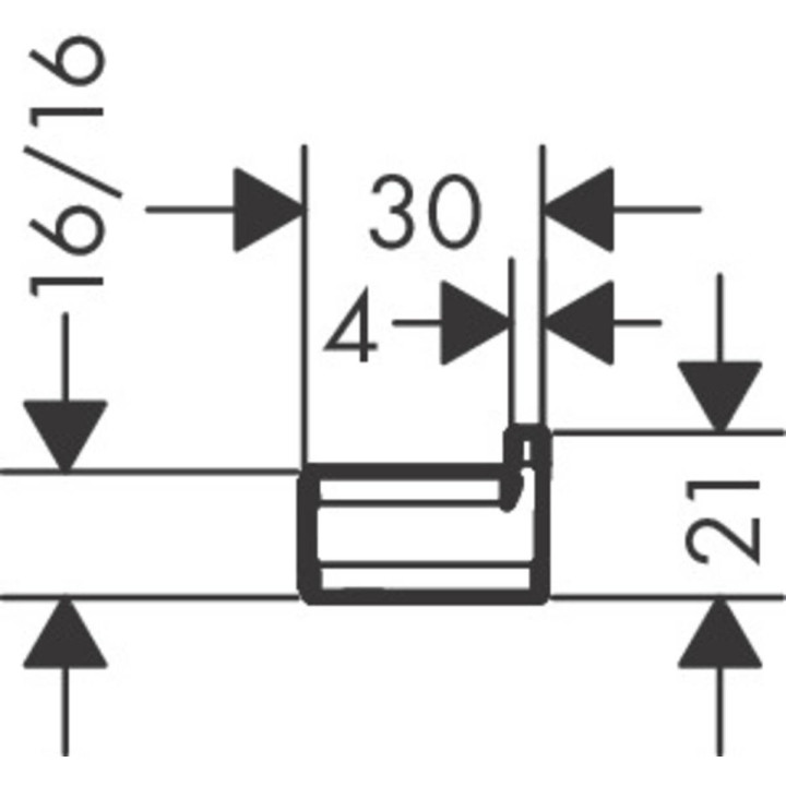 Wieszak pojedynczy Hansgrohe AddStoris, ścienny, czarny mat
