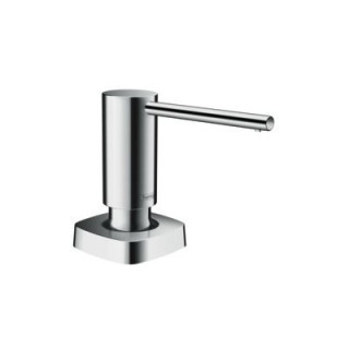 Dozownik mydła Hansgrohe, 500ml, montaż na blacie, czarny mat