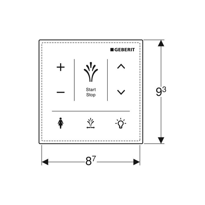 Zestaw przyłączeniowy Geberit AquaClean do spłuczek podtynkowych UP300