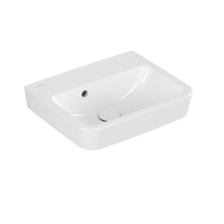 Umywalka nablatowa Villeroy & Boch O.novo, 45x37cm, bez przelewu, otwór na baterię, Weiss Alpin