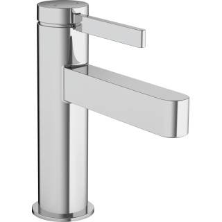 Bateria umywalkowa Hansgrohe Finoris, stojąca, jednouchwytowa, 100 z kompletem odpływowym Push-Open, czarny mat