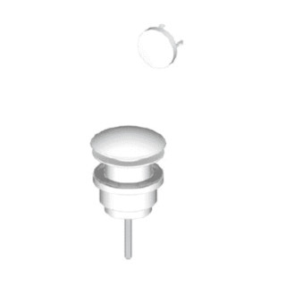 Korek klik-klak Riho, free-flow, chrom