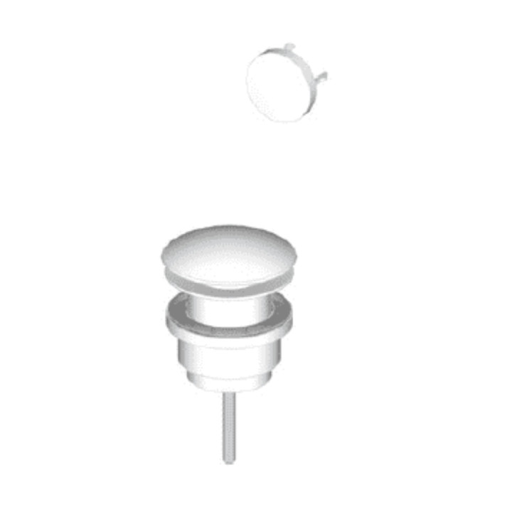 Korek klik-klak Riho, free-flow, chrom