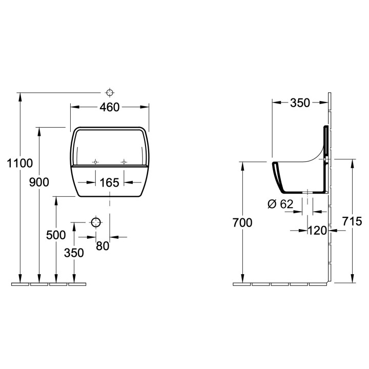 Wanna prostokątna Villeroy&Boch Subway 3.0, 170x75cm, Weiss Alpin