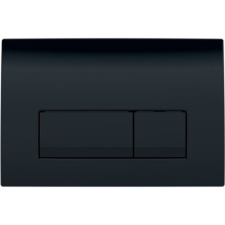 Przycisk uruchamiający Geberit Sigma50, spłukiwanie dwudzielne, szkło, czarny/czerwone złoto