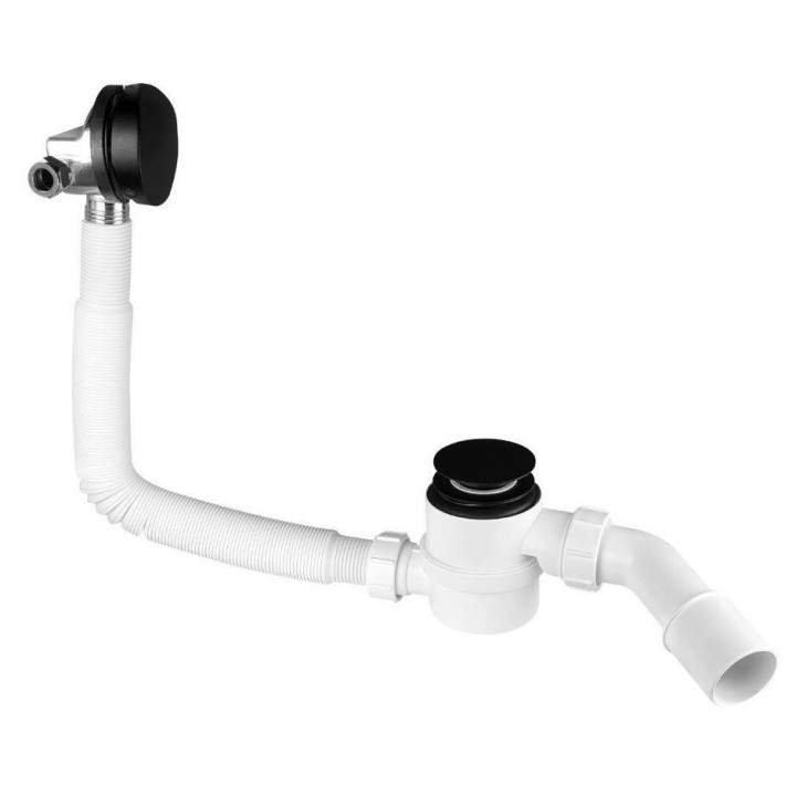 Syfon wannowy McAlpine z korkiem automatyczny przedłużany 1000 mmm chrom 