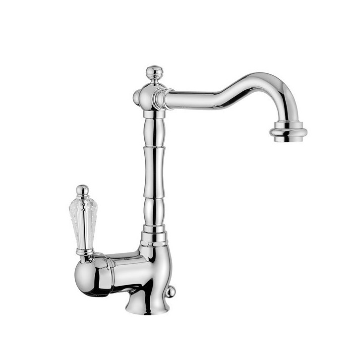 Bateria umywalkowa Gaboli Luigi Imperial wysoka, chrom- sanitbuy.pl