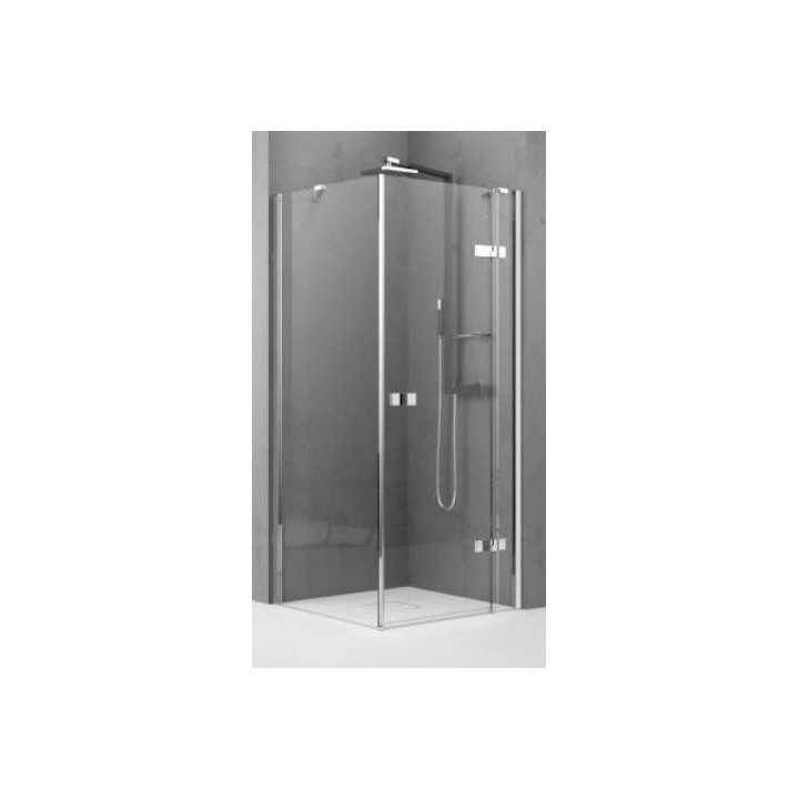 Drzwi dwuczęściowe Novellini Gala G+F drzwi szer. 86 - 88,5 cm, lewe, przezroczyste, chrom- sanitbuy.pl