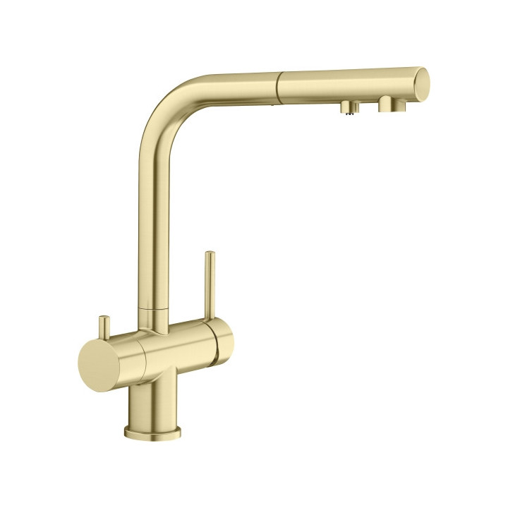 Bateria kuchenna Blanco Fontas-S II, wyciągana wylewka, dwuobwodowa, jaśmin