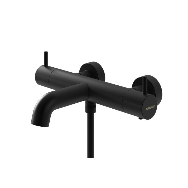 Bateria wannowa Kohlman Axel, natynkowa, wylewka 205mm, 2 wyjścia wody, chrom