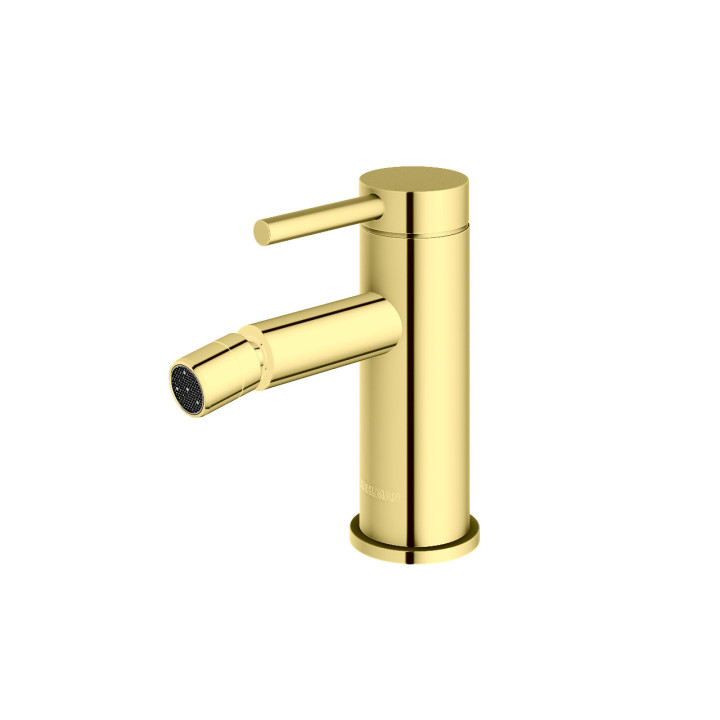 Bateria bidetowa Kohlman Axel, stojąca, wysokość 143mm, wylewka 117mm, korek automatyczny, chrom