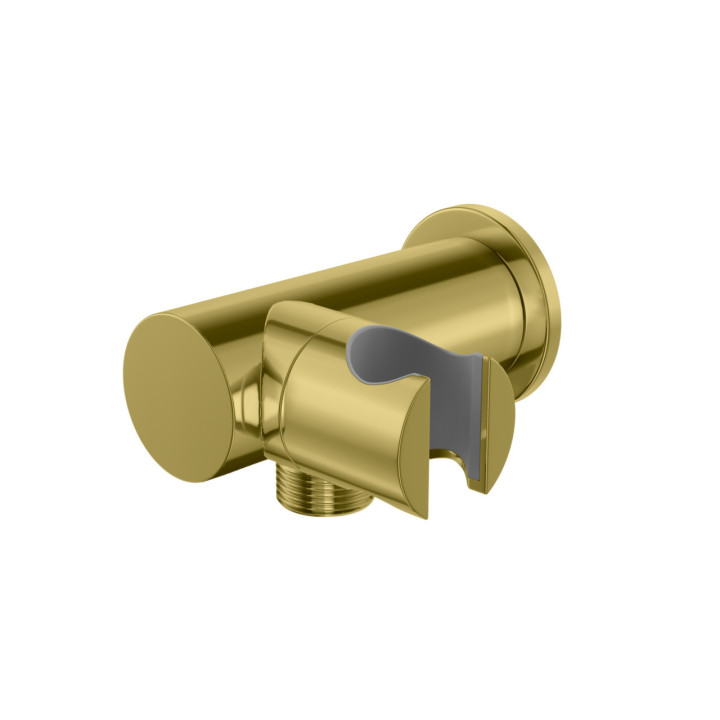 Przyłącze wody Kohlman, z uchwytem prysznicowym, szczotkowany grafit