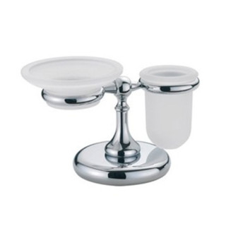 Stojak z kubkiem i mydelniczką Bagno & Associati Regency, chrom