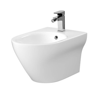 Bidet zawieszany Cersanit Larga, 52x35,5cm, otwór na armaturę, biały
