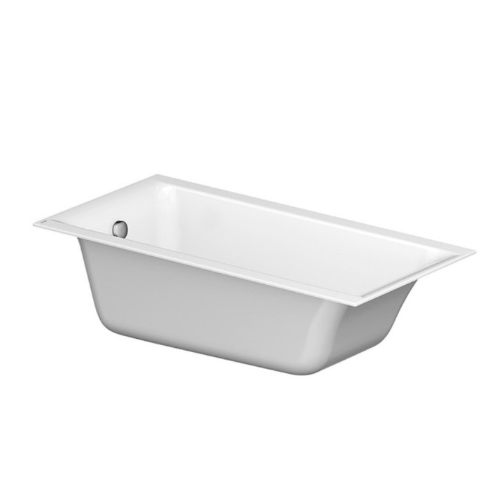Wanna prostokątna Cersanit Larga, 150x75, akrylowa, odpływ przy krótszym boku, biały