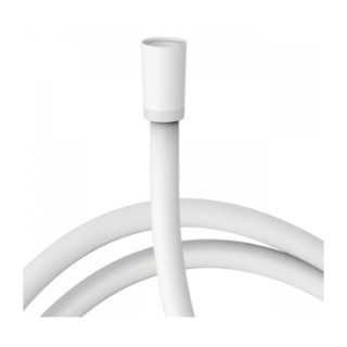 Wąż prysznicowy Tres Satin, 150cm, końcówki przeciwskrętne, biały mat