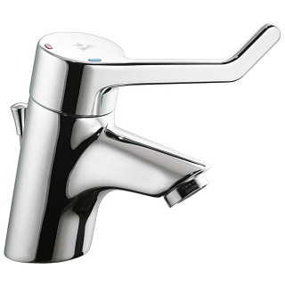 Bateria umywalkowa dla osób niepełnosprawnych Ideal Standard Ceraplus, stojąca, wysokość 143mm, korek automatyczny, chrom