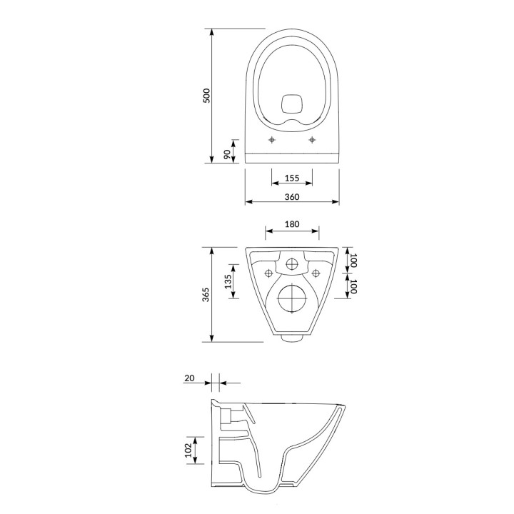 Set B291, miska wisząca WC Cersanit Mille, 51x36,5cm, CleanOn, z deską slim wolnoopadającą, biały