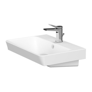 Umywalka meblowa Cersanit Mille Slim, 60cm, z przelewem, z otworem na baterię, biały
