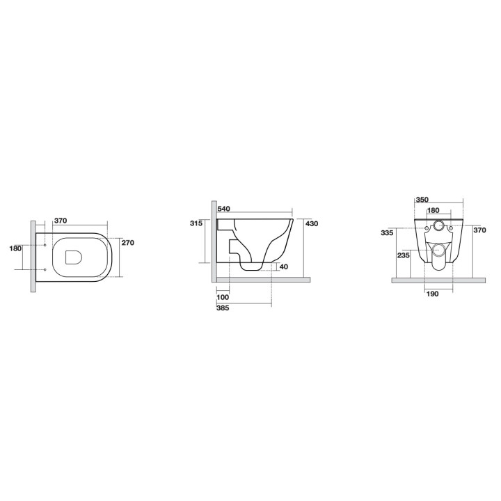 Miska WC wisząca Kerasan Tribeca biała- sanitbuy.pl
