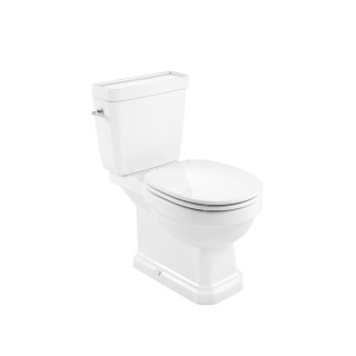 Miska WC Roca Carmen Rimless do kompaktu 67x37cm odpływ podwójny, biały- sanitbuy.pl
