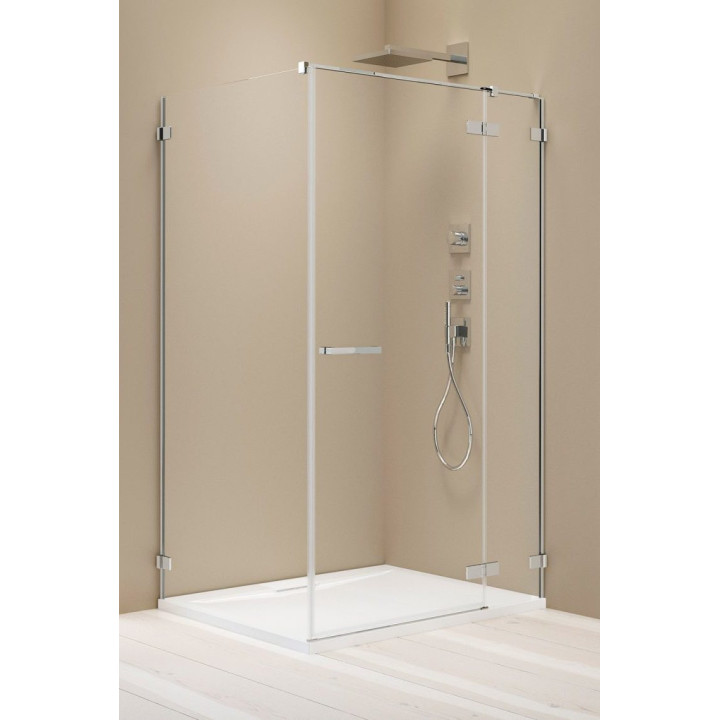 Front kabiny prysznicowej walk-in Radaway Modo New Black IV, 120x200cm, szkło przejrzyste, profil czarny