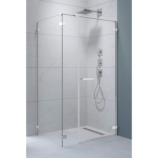 Front kabiny prysznicowej Radaway Arta KDJ II, lewy, 140x200cm, szkło przejrzyste, profil Chrome+