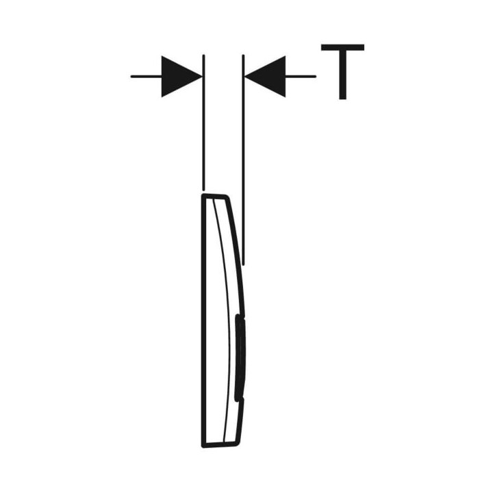 Przycisk uruchamiający Geberit Sigma50, spłukiwanie dwudzielne, szkło, czarny/czerwone złoto