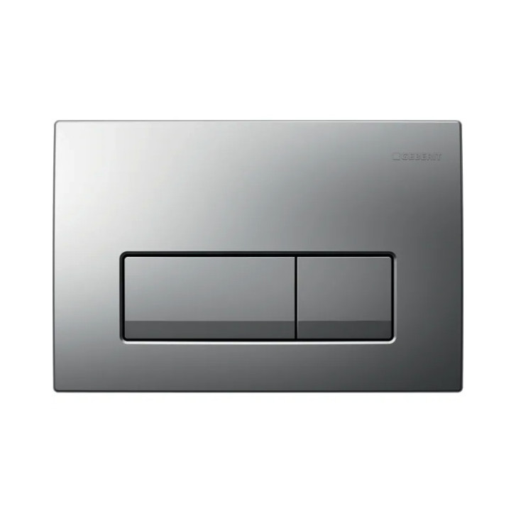 Przycisk uruchamiający Geberit Sigma50, spłukiwanie dwudzielne, szkło, czarny/czerwone złoto