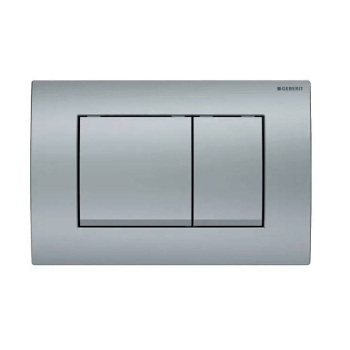 Przycisk uruchamiający Geberit Delta50, spłukiwanie dwudzielne, tworzywo sztuczne, chrom matowy