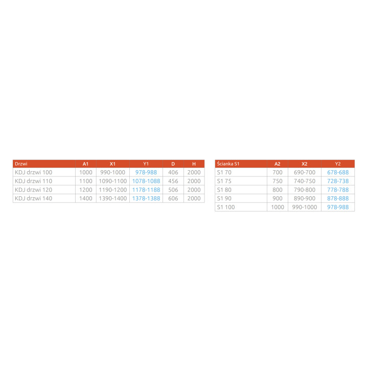Ścianka boczna S1 Radaway Idea KDJ, lewa, 70cm, szkło przejrzyste, profil chrom