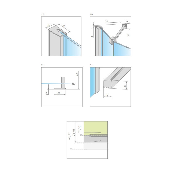 Kabina narożna symetryczna Radaway Essenza New Black PTJ 100x100 drzwi lewe, profil czarny, szkło przejrzyste- sanitbuy.pl