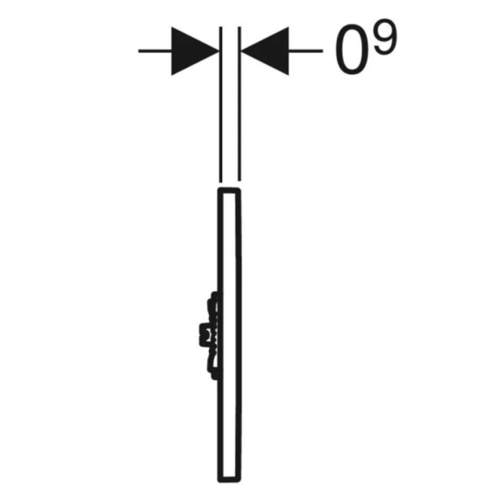 Zawór spłukujący dla pisuarów z elektronicznym uruchamianiem spłukiwania Geberit, zasilanie sieciowe, chrom błyszczący