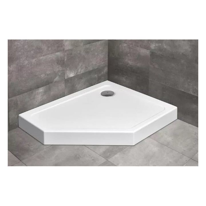 Brodzik prawy Radaway DOROS PT E Compact, biały