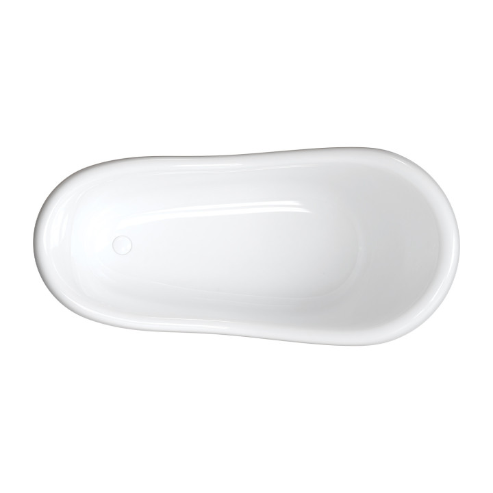 Maskownice nóg do wanien Omnires Atena, 4 sztuki, biały połysk