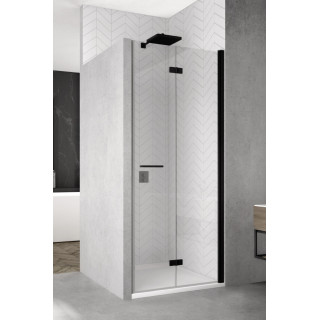 Drzwi prysznicowe do wnęki Sanswiss Solino SOLF1, lewe, 80cm, profil czarny