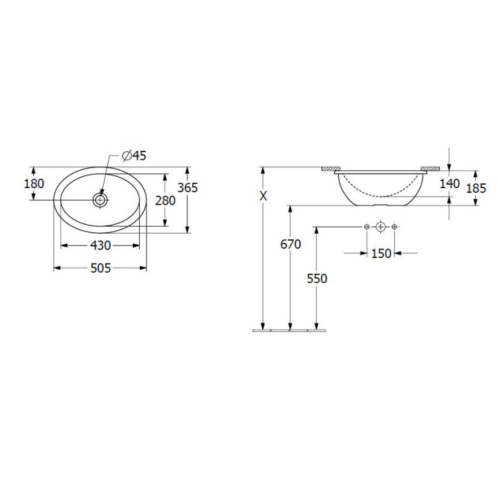 Umywalka Villeroy & Boch Loop&Friends, Biały Alpin, nablatowa, 38 cm, z przelewem