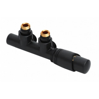 Zintegrowany zestaw termostatyczny Excellent Volaro 2.0, prawy, czarny