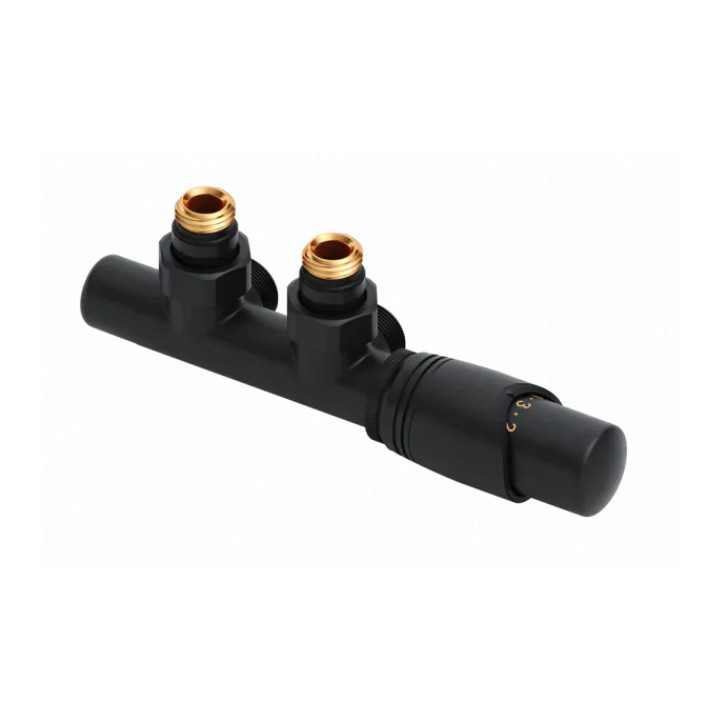 Zintegrowany zestaw termostatyczny Excellent Volaro 2.0, prawy, czarny