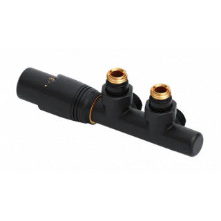 Zintegrowany zestaw termostatyczny Excellent Volaro 2.0, prawy, czarny