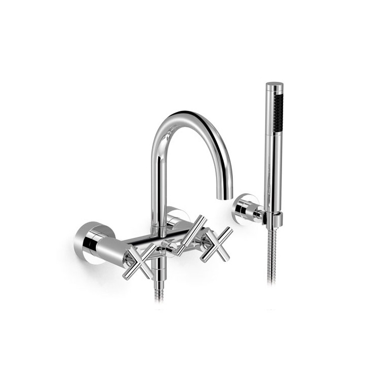 Bateria Dornbracht Tara. wannowa z zestawem, do montażu ściennego- sanitbuy.pl