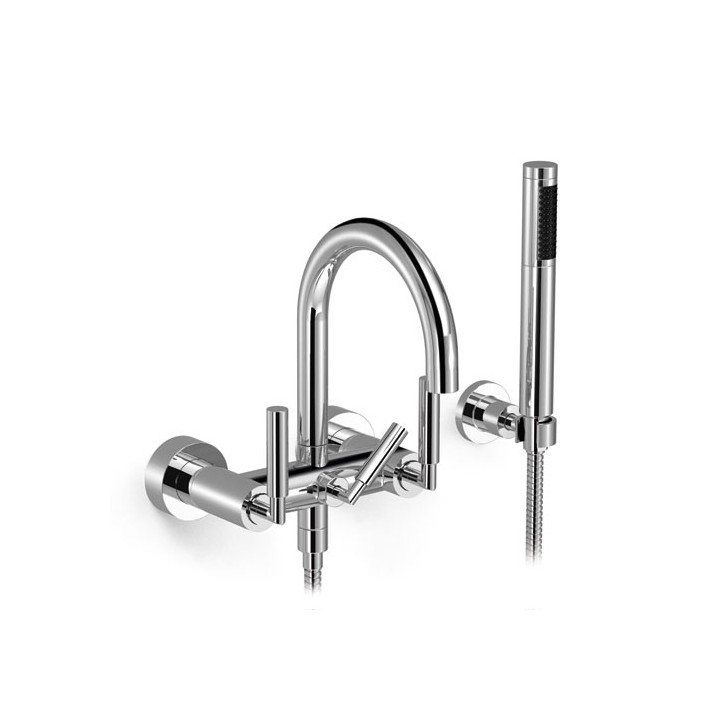 Bateria Dornbracht Tara. wannowa z zestawem, do montażu ściennego- sanitbuy.pl