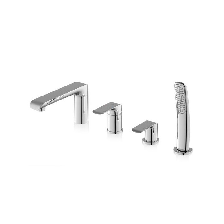 Bateria wannowa Ravak Flat, stojąca, 4-otworowa, FL 026.00