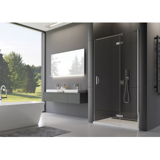 Drzwi SanSwiss  TOP-Line jednoczęściowe ze ścianką stałą w linii 140cm- sanitbuy.pl