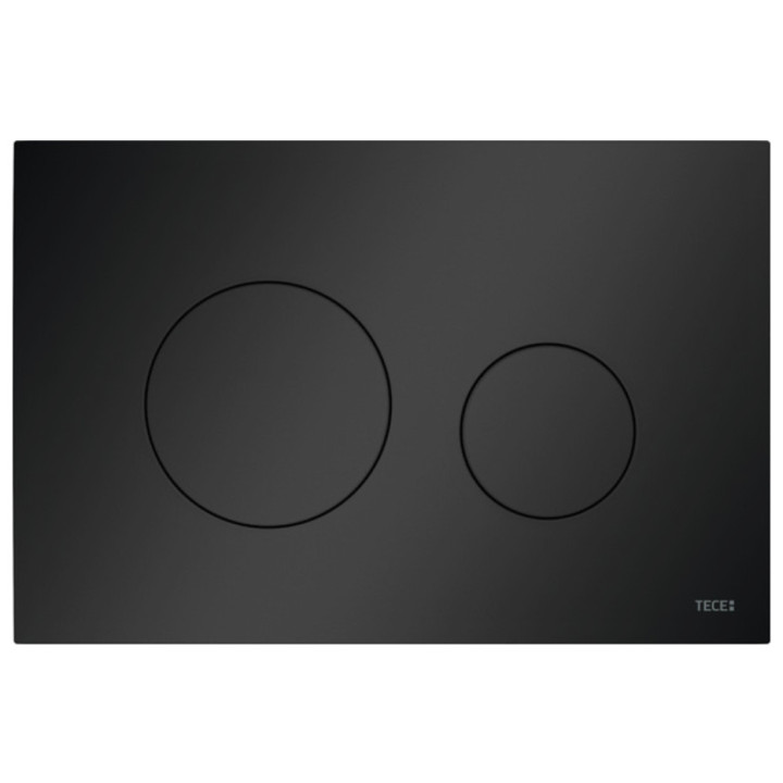 Przycisk spłukujący WC TECEloop, dwudzielny, tworzywo sztuczne, czarny mat