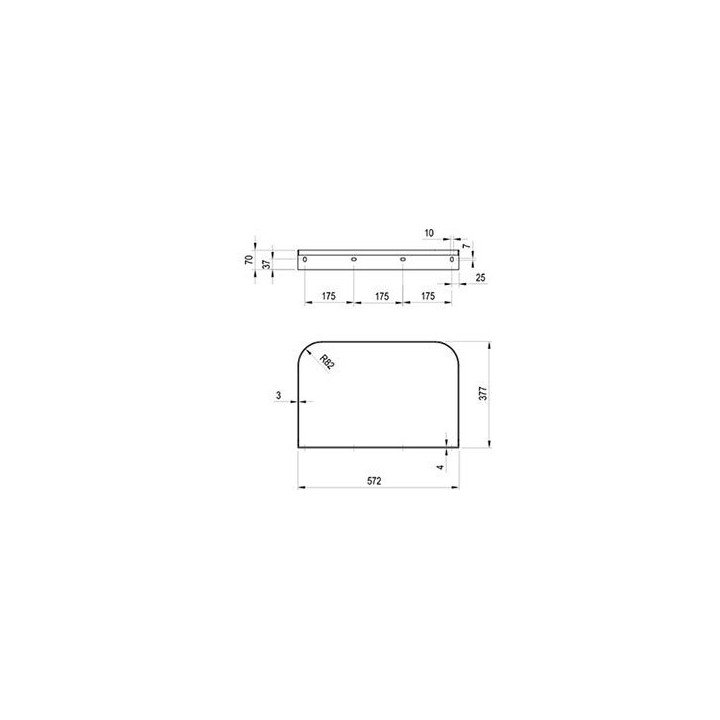 Konsola pod umywalkę Ravak Yard 800, nierdzewna